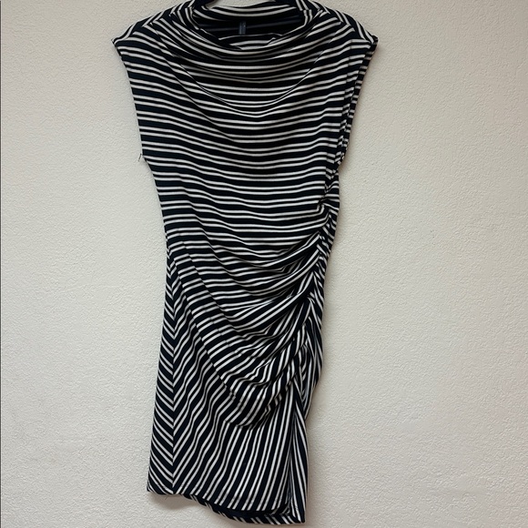 By Anthropologie womans Mock-Neck Ribbed Knit Dress Medium - Picture 2 of 4